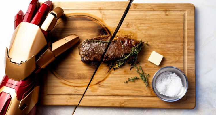 David Ma food artist Ironman-steakje